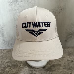 Cutwater SnapBack Golf Hat UNRL Mid Pro Tan Adjustable Cap
